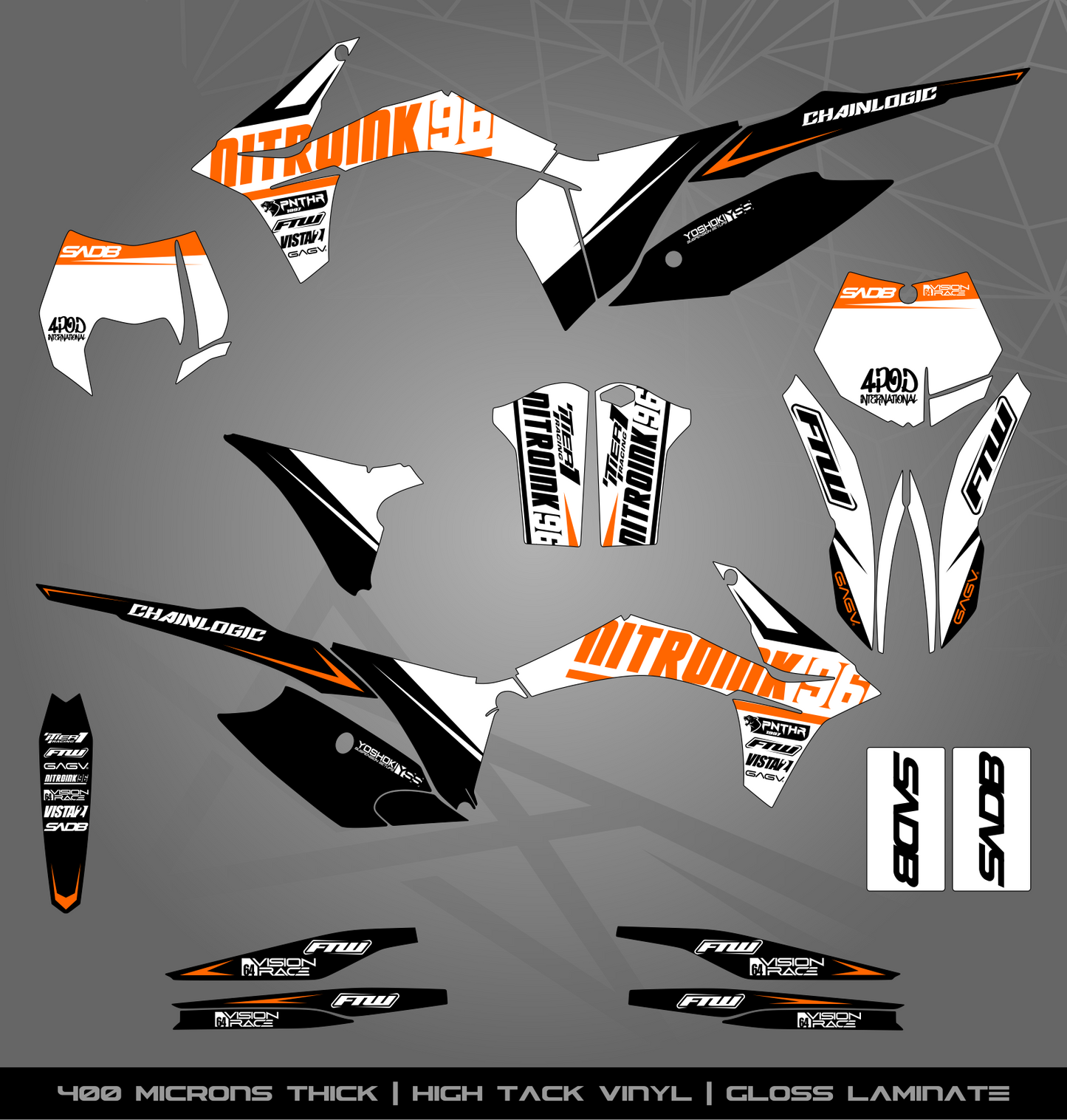 Full Sticker Kit for KTM MX / Enduro bike