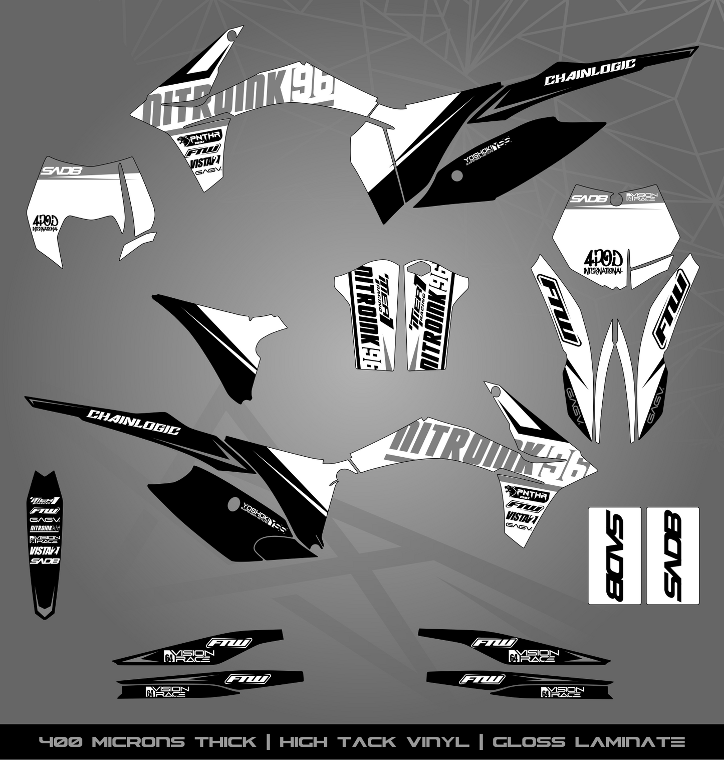 Full Sticker Kit for KTM MX / Enduro bike