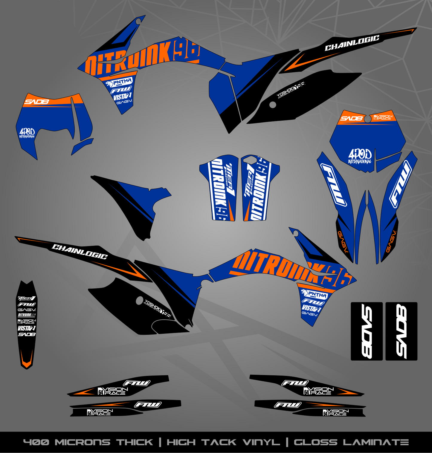 Full Sticker Kit for KTM MX / Enduro bike