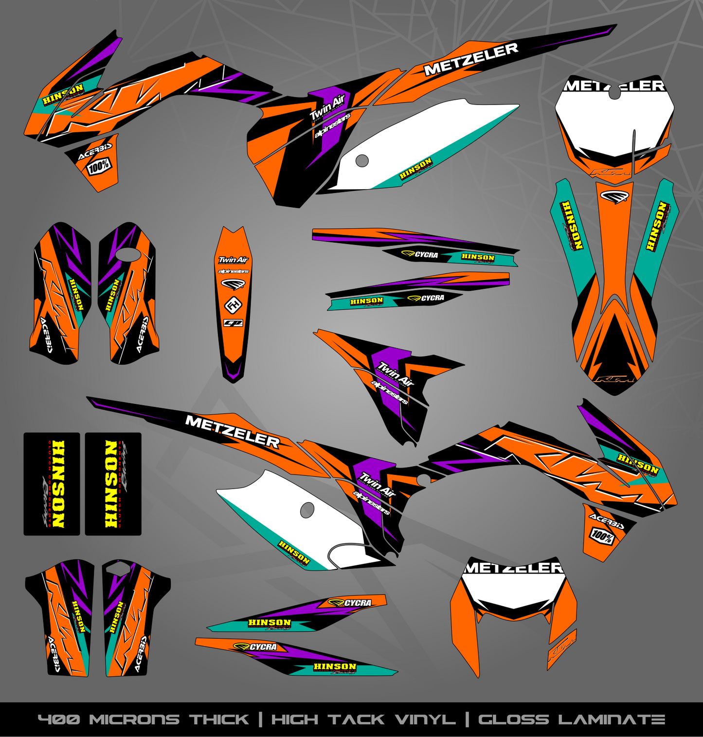 Full Sticker Kit for KTM MX / Enduro bike
