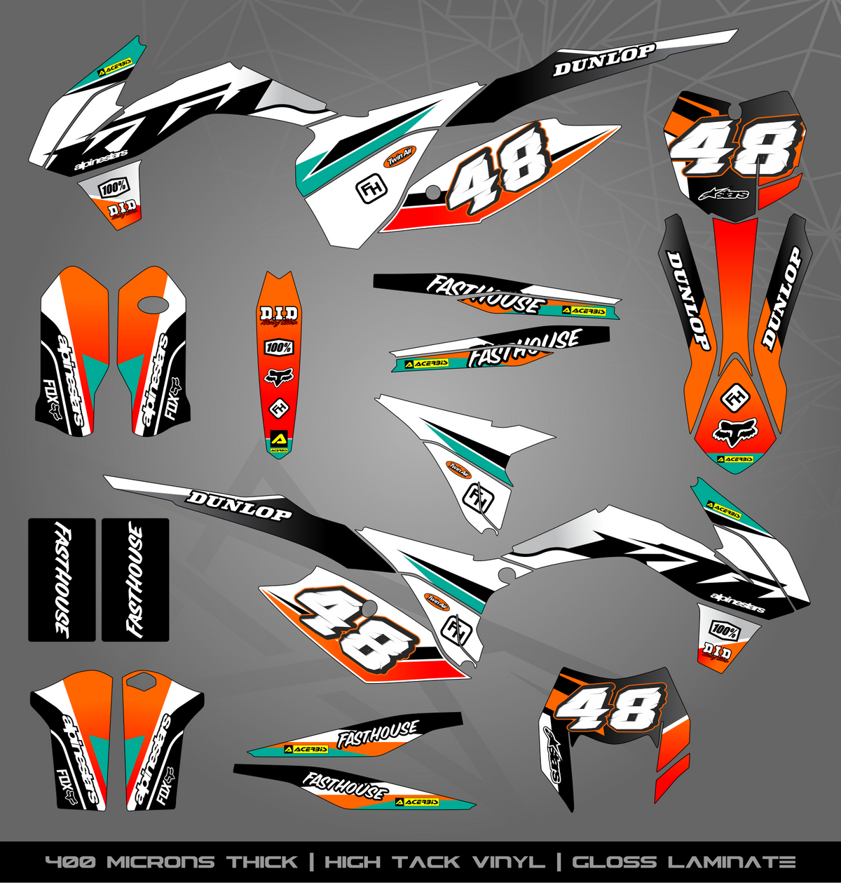 Full Sticker Kit for KTM MX / Enduro bike