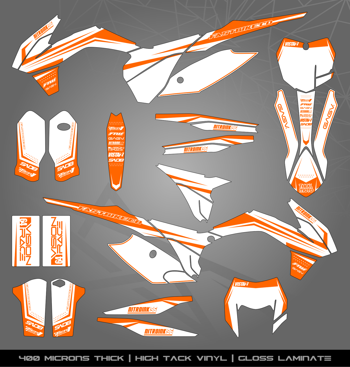 Full Sticker Kit for KTM MX / Enduro bike