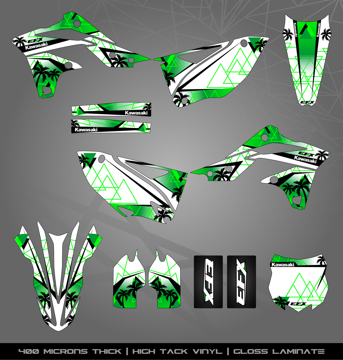 Full Sticker Kit for Kawasaki MX Bikes