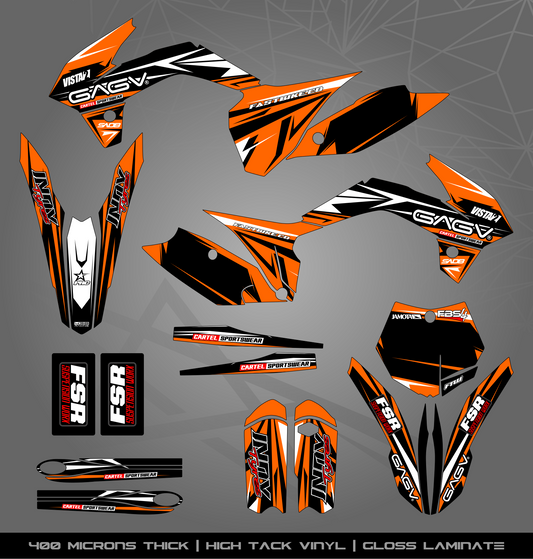 Full Sticker Kit for KTM MX / Enduro bike