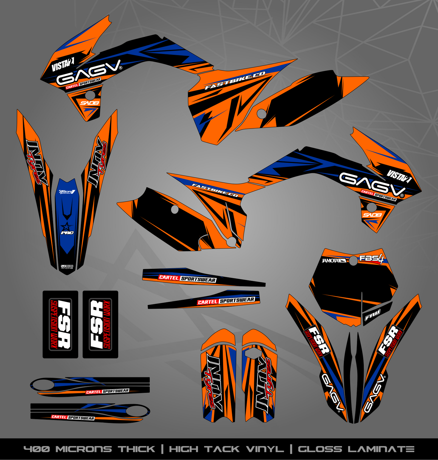 Full Sticker Kit for KTM MX / Enduro bike