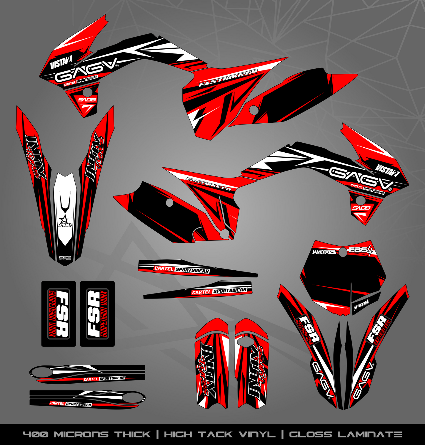 Full Sticker Kit for KTM MX / Enduro bike