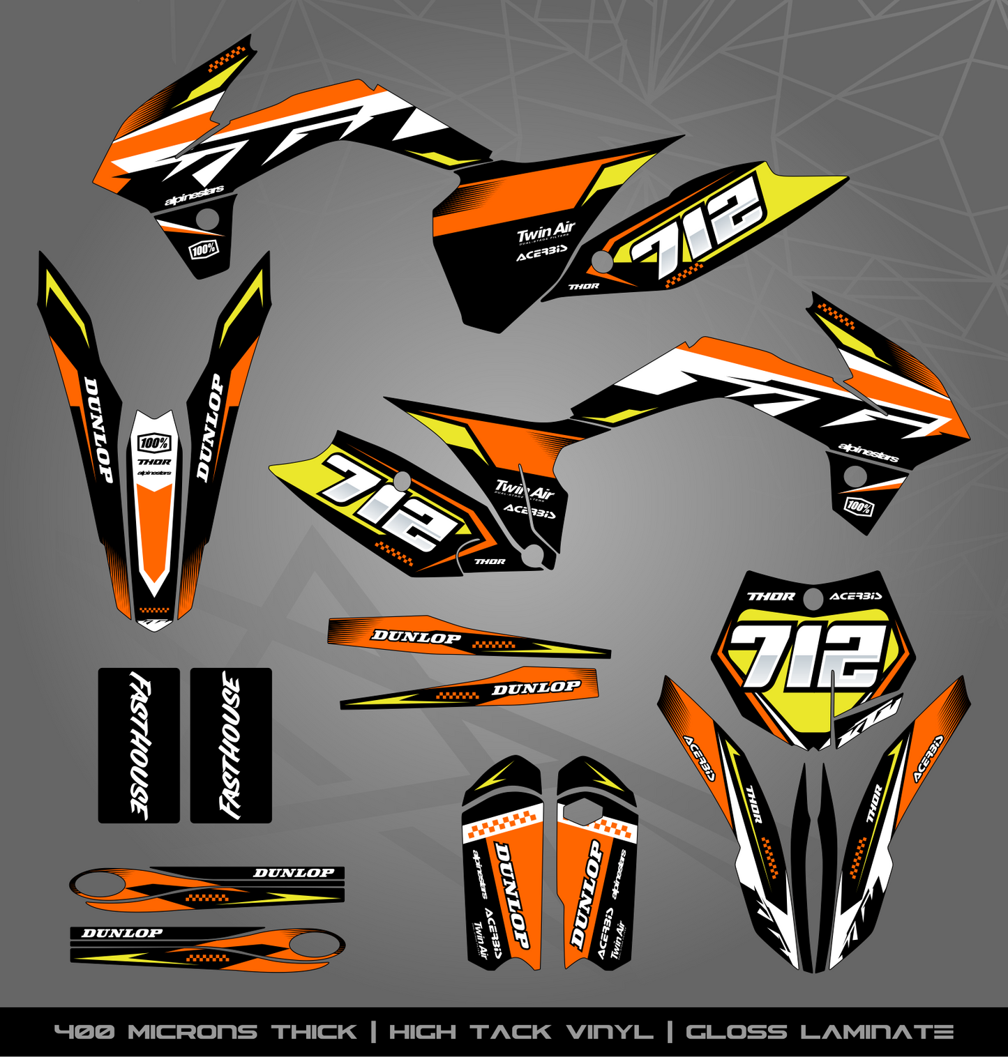 Full Sticker Kit for KTM MX / Enduro bike