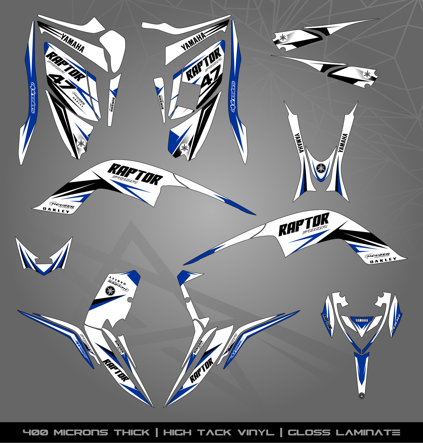 Full Sticker Kit for Yamaha Raptor 700 R (2013-2022)
