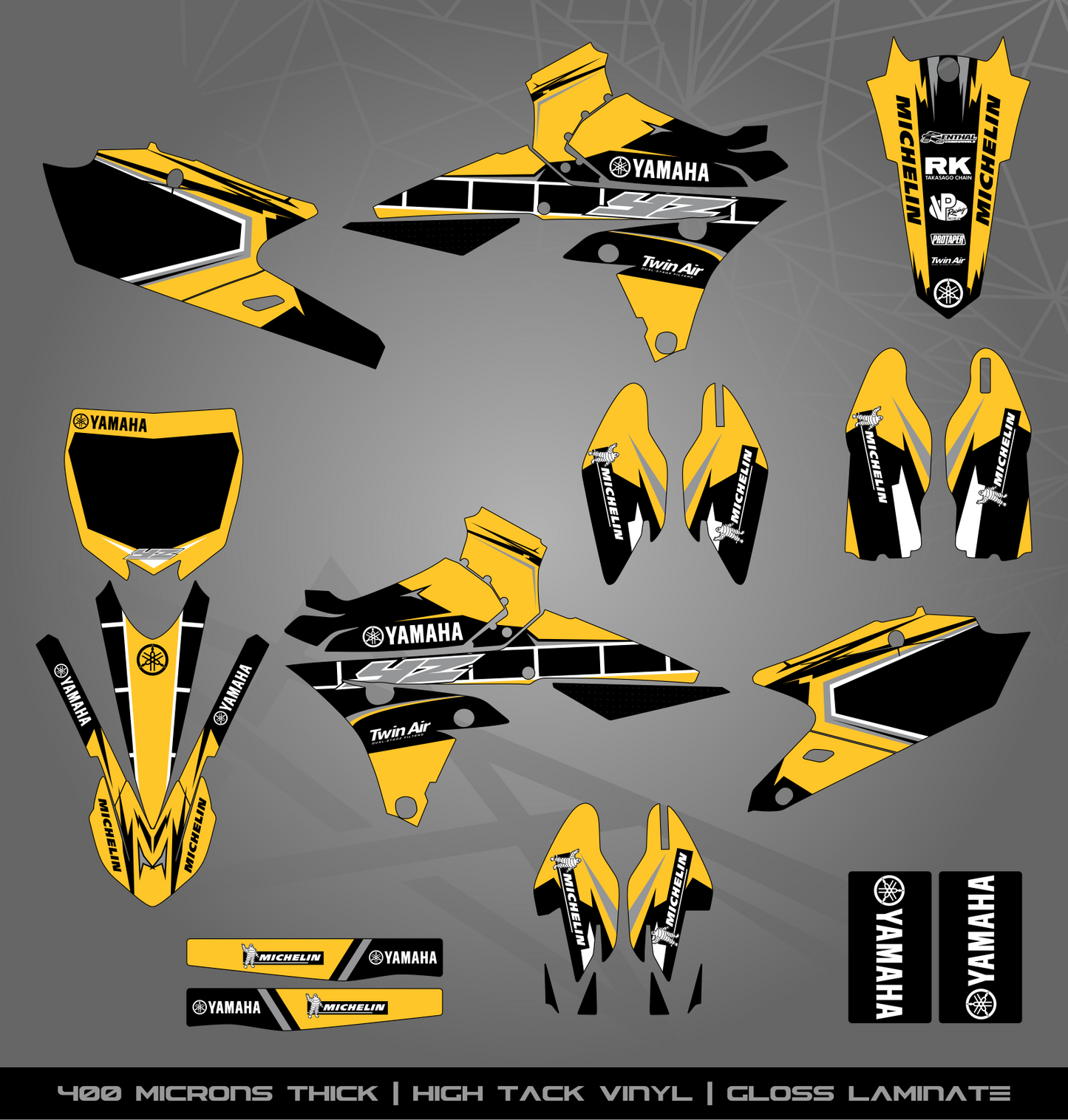 Full Sticker Kit for Yamaha MX bike