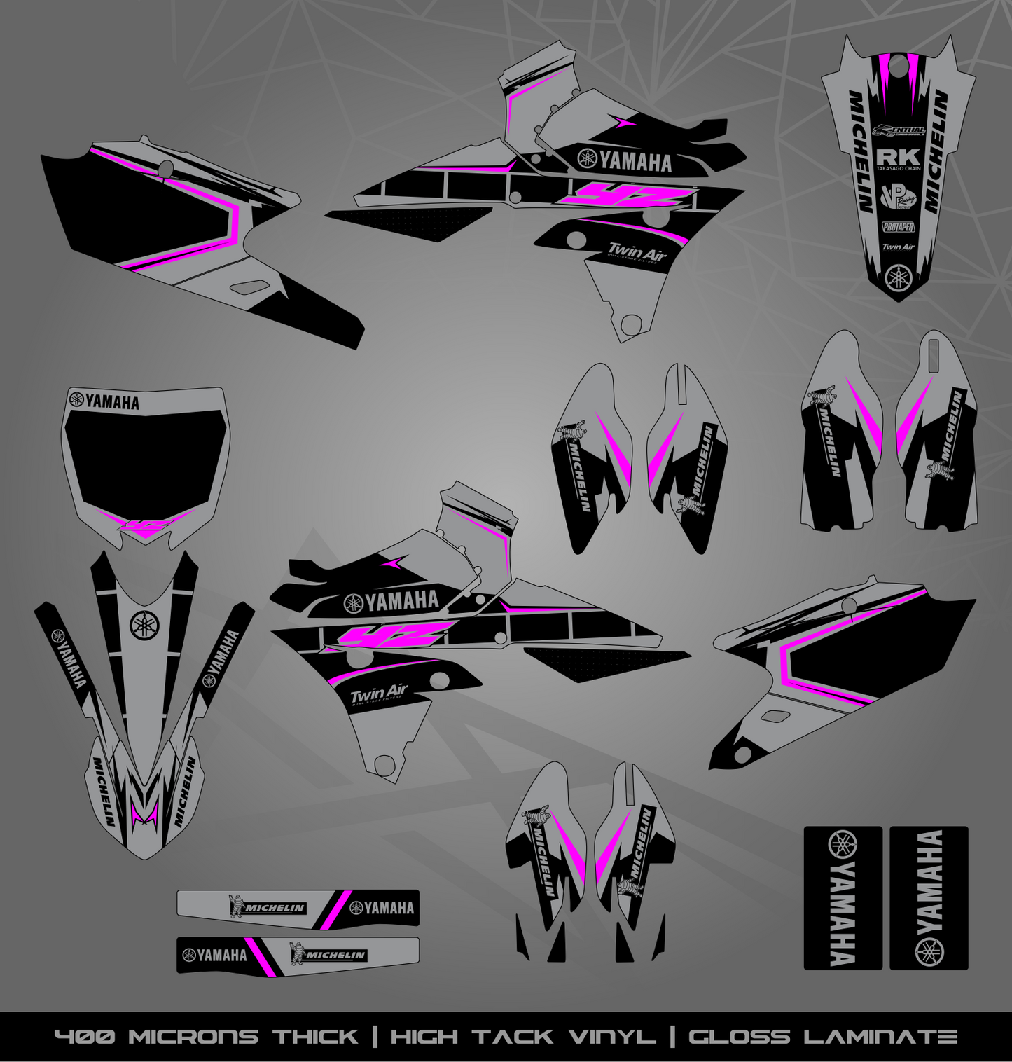 Full Sticker Kit for Yamaha MX bike