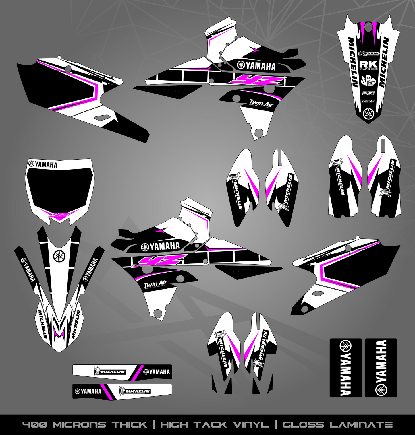 Full Sticker Kit for Yamaha MX bike