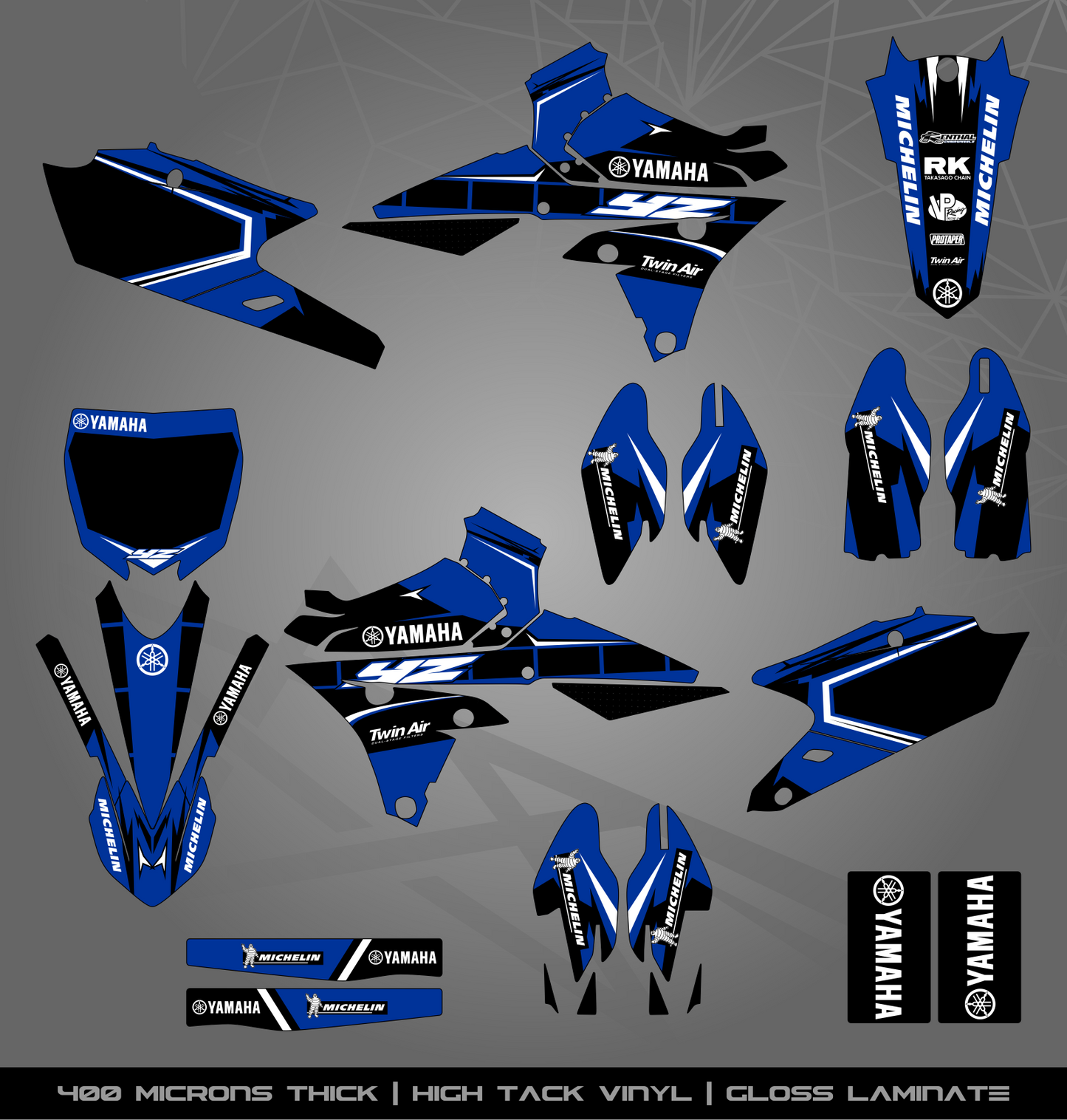 Full Sticker Kit for Yamaha MX bike