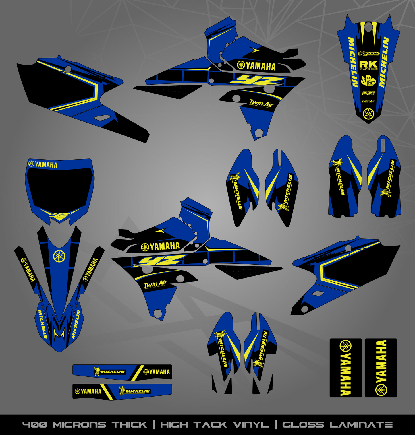 Full Sticker Kit for Yamaha MX bike
