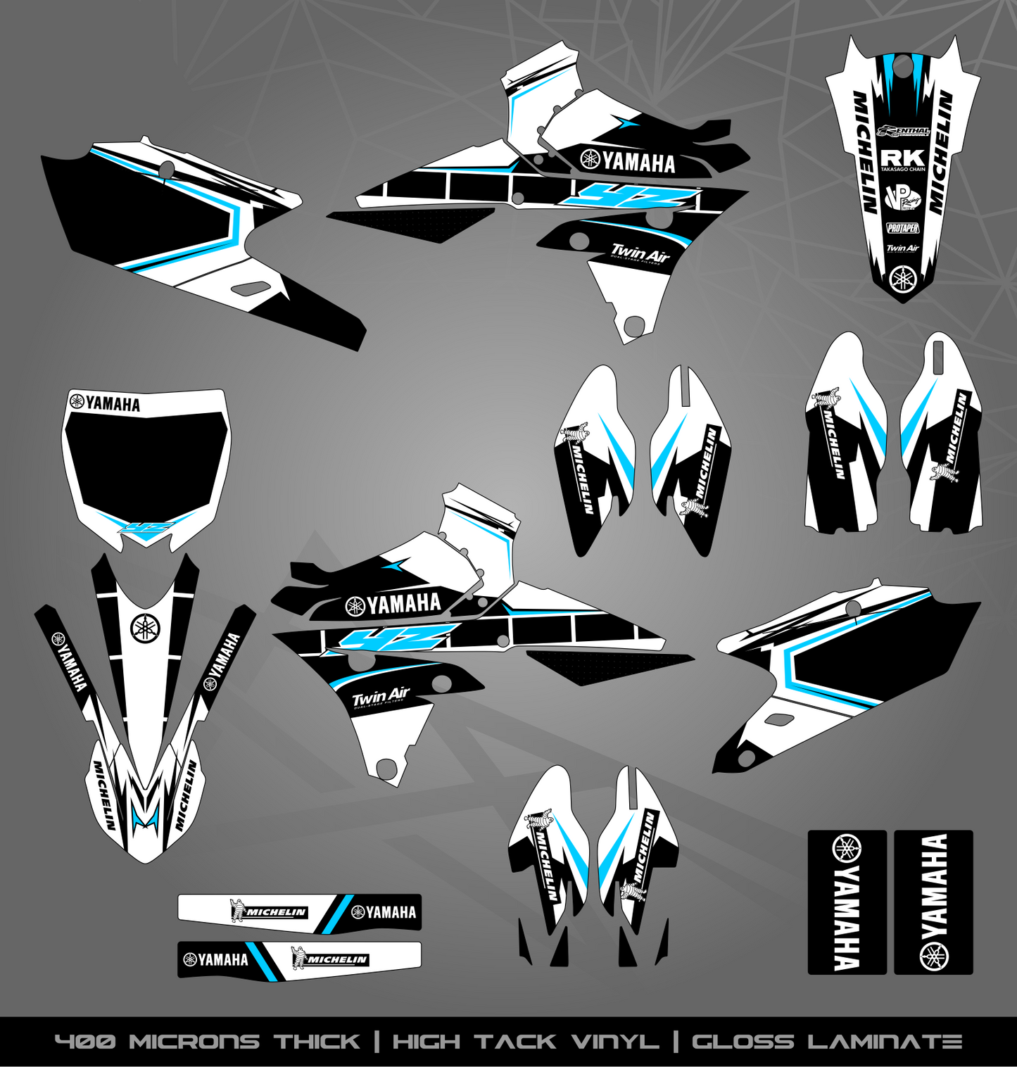 Full Sticker Kit for Yamaha MX bike