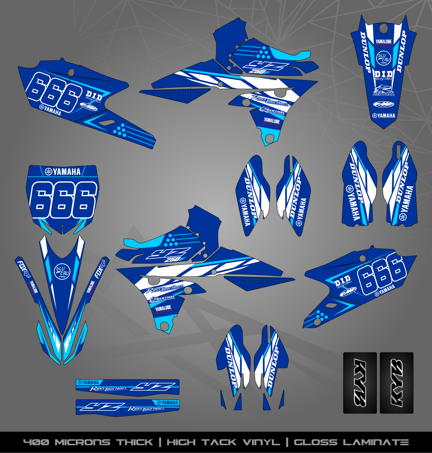 Full Sticker Kit for Yamaha MX bike