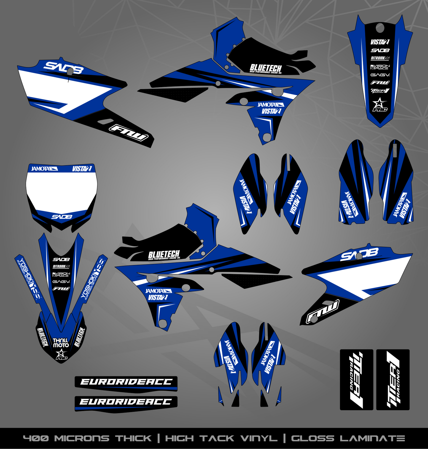 Full Sticker Kit for Yamaha MX bike