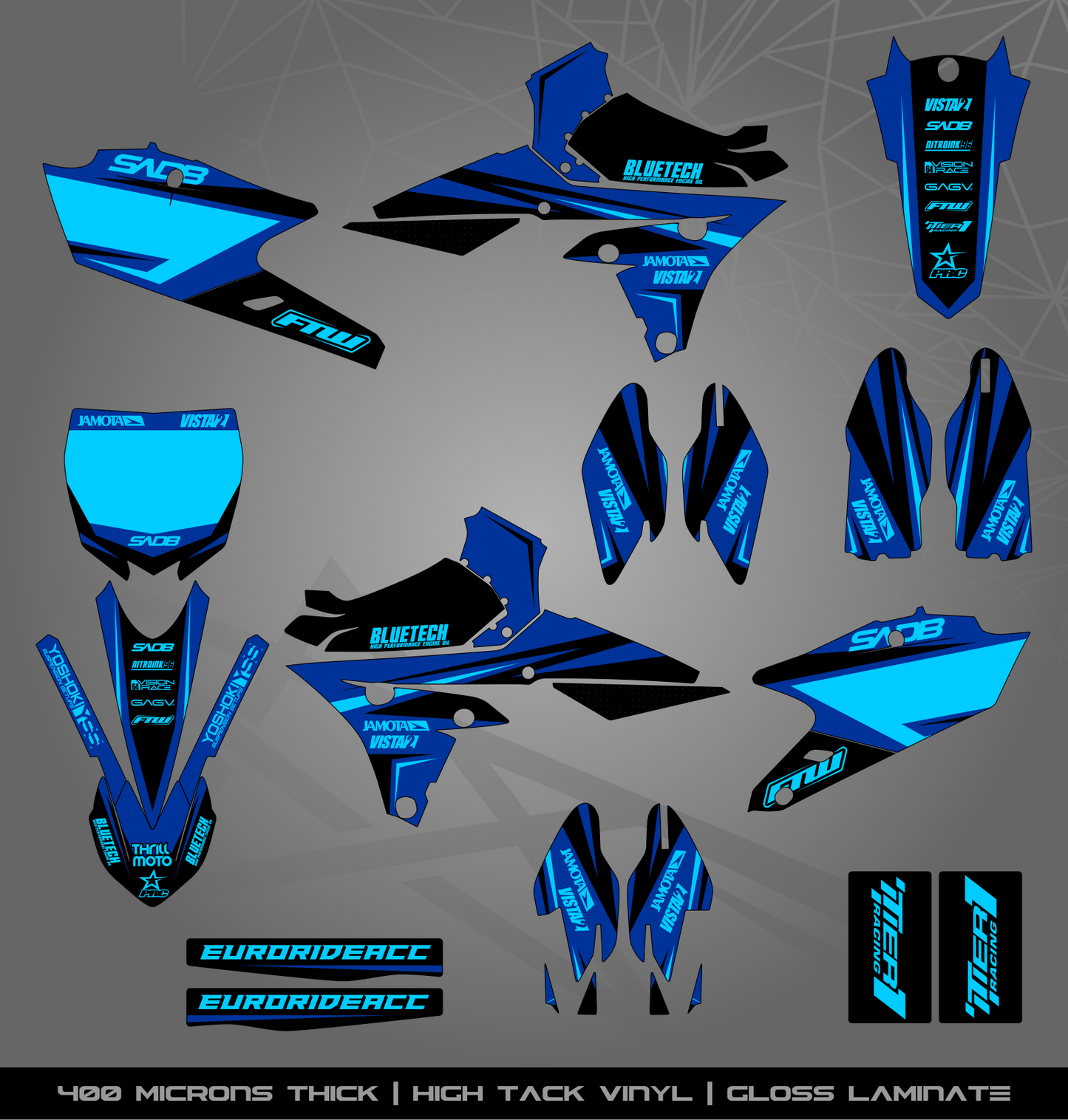 Full Sticker Kit for Yamaha MX bike