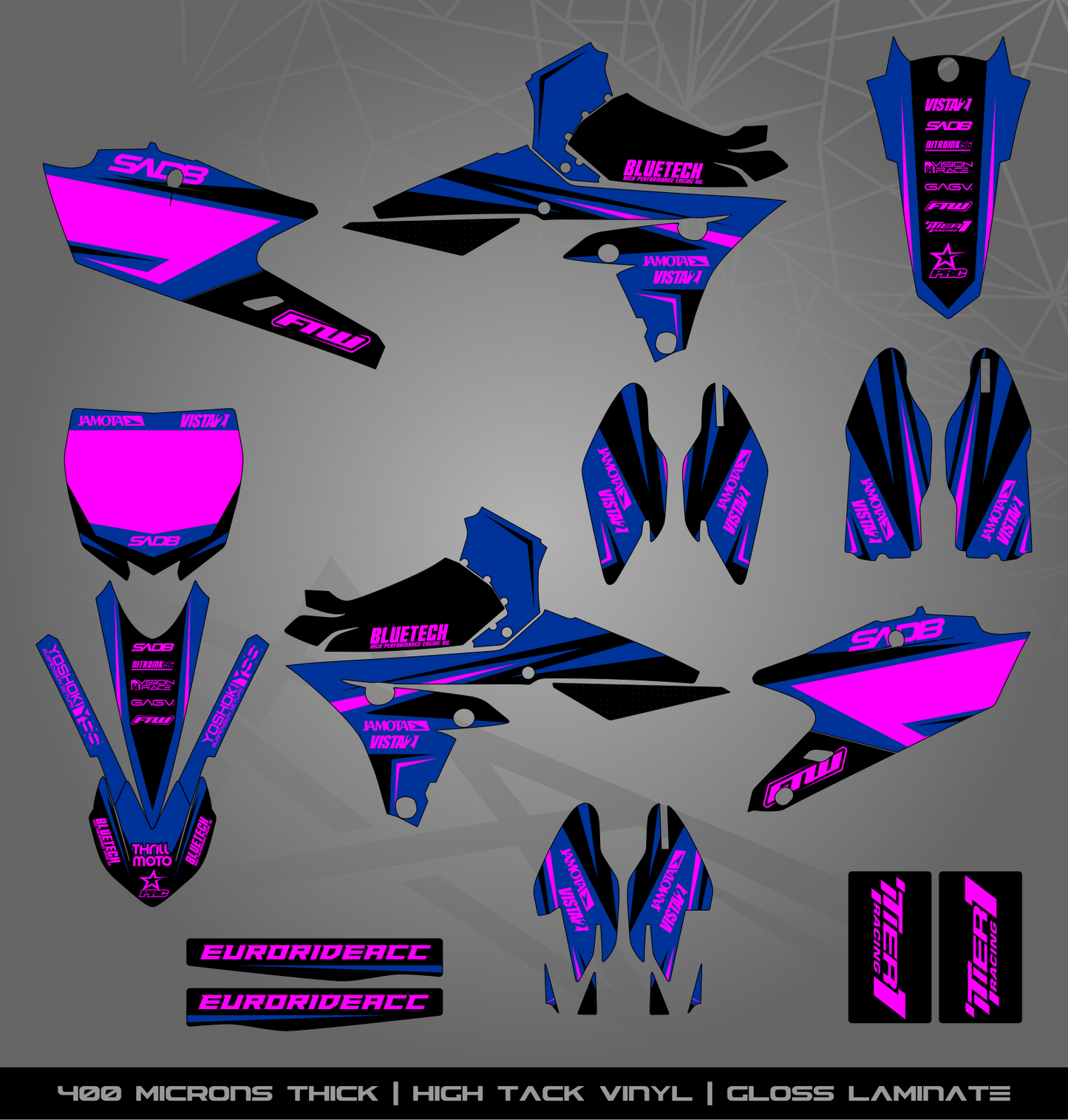 Full Sticker Kit for Yamaha MX bike