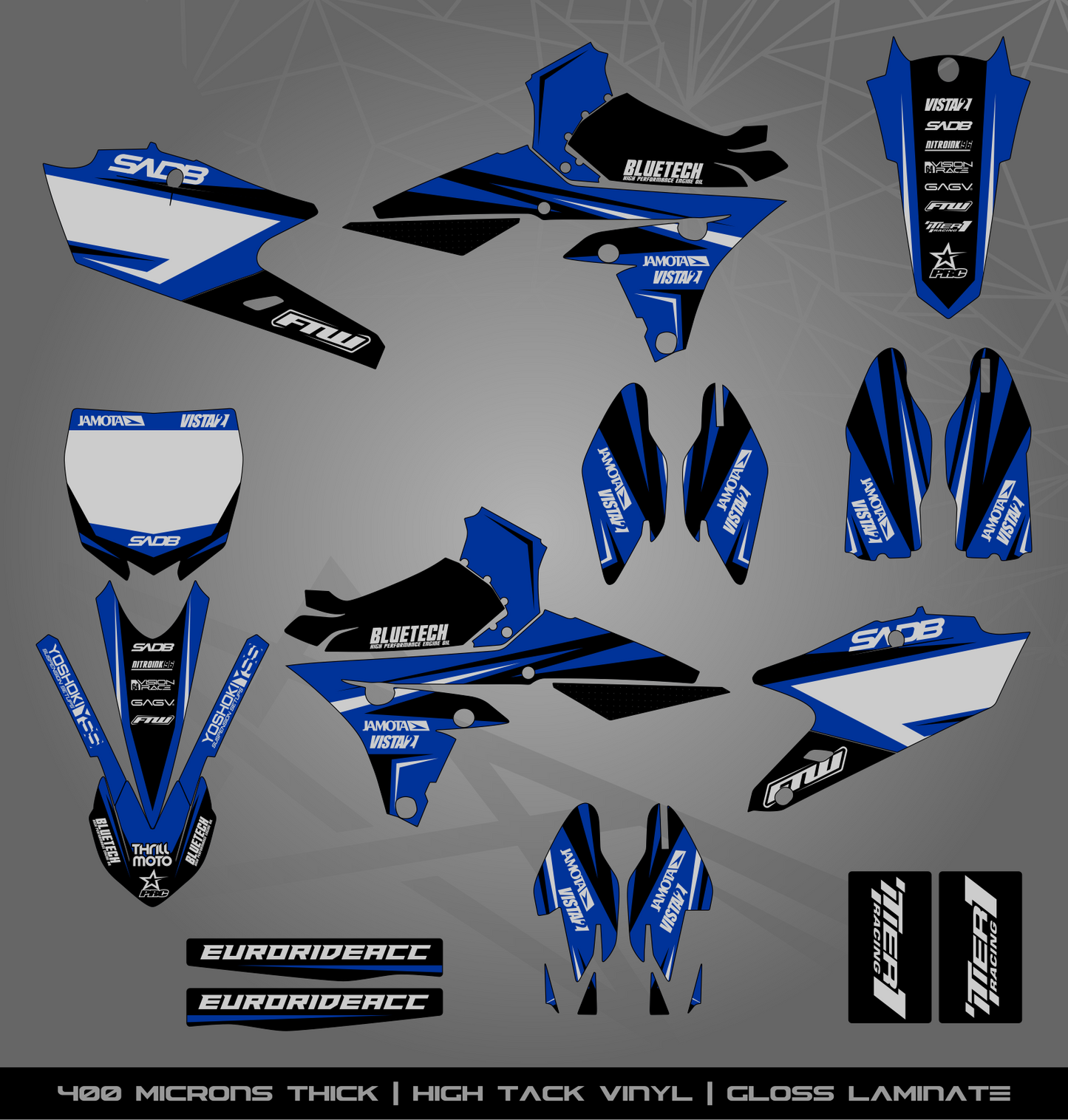 Full Sticker Kit for Yamaha MX bike
