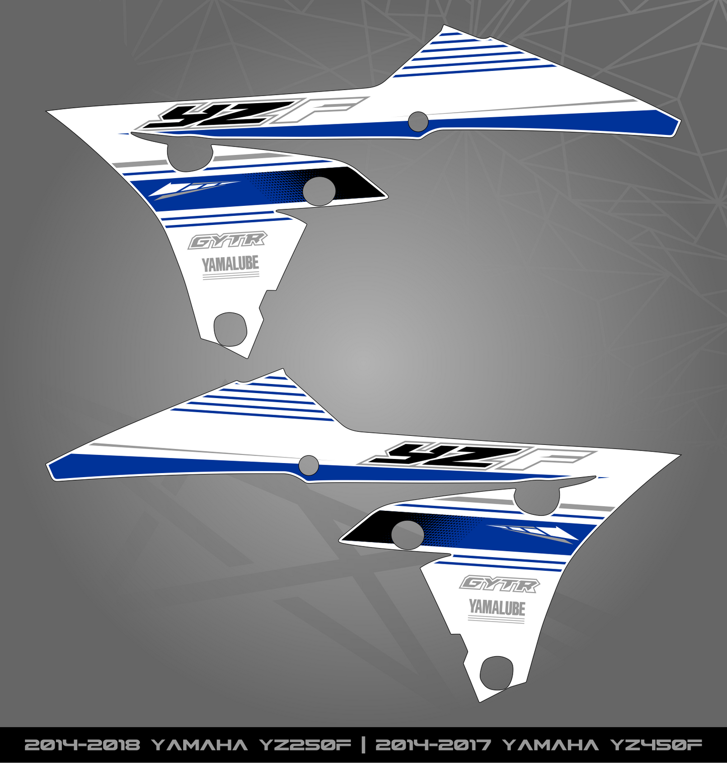 Partial Sticker Kit for Yamaha YZ 250 F (2014-2018) | YZ 450 F (2014-2017)