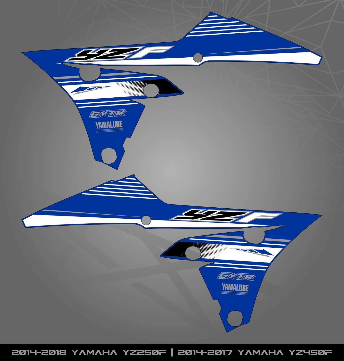Partial Sticker Kit for Yamaha YZ 250 F (2014-2018) | YZ 450 F (2014-2017)