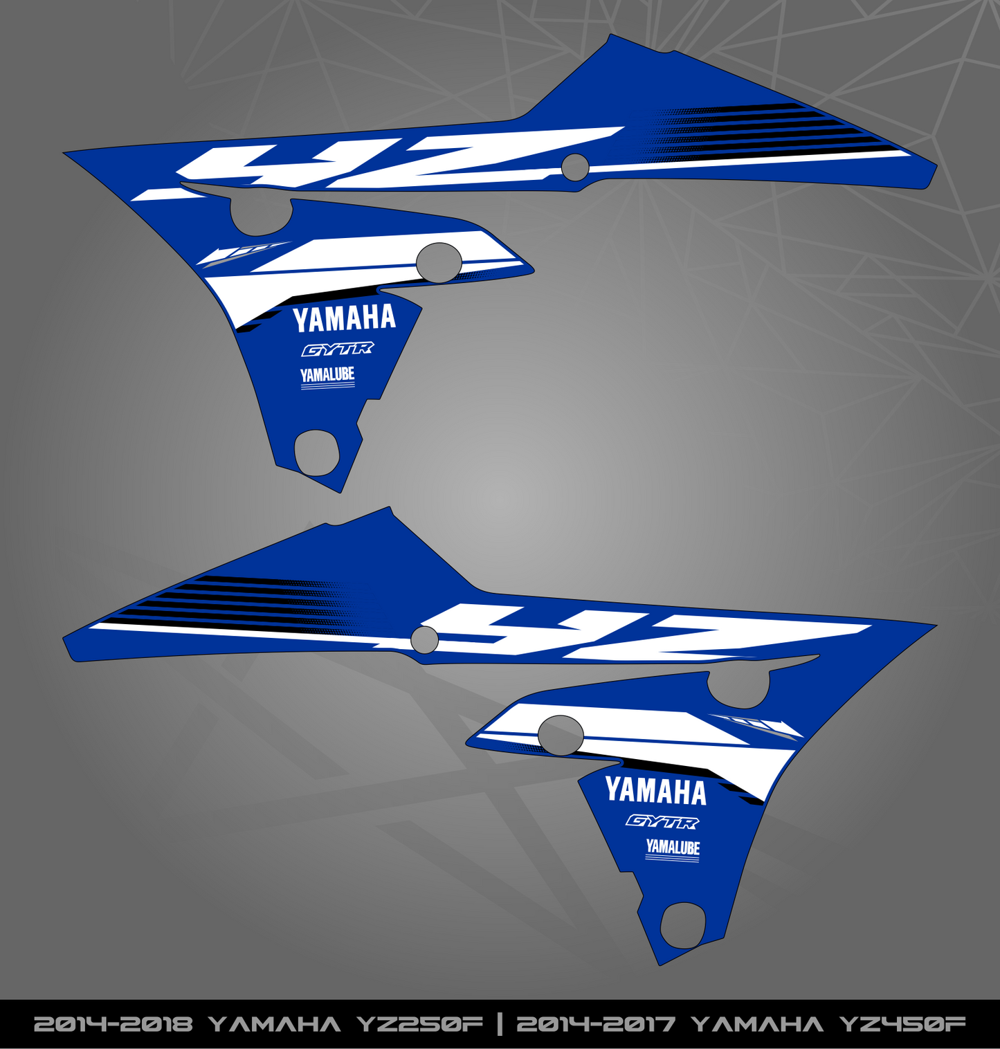 Partial Sticker Kit for Yamaha YZ 250 F (2014-2018) | YZ 450 F (2014-2017)