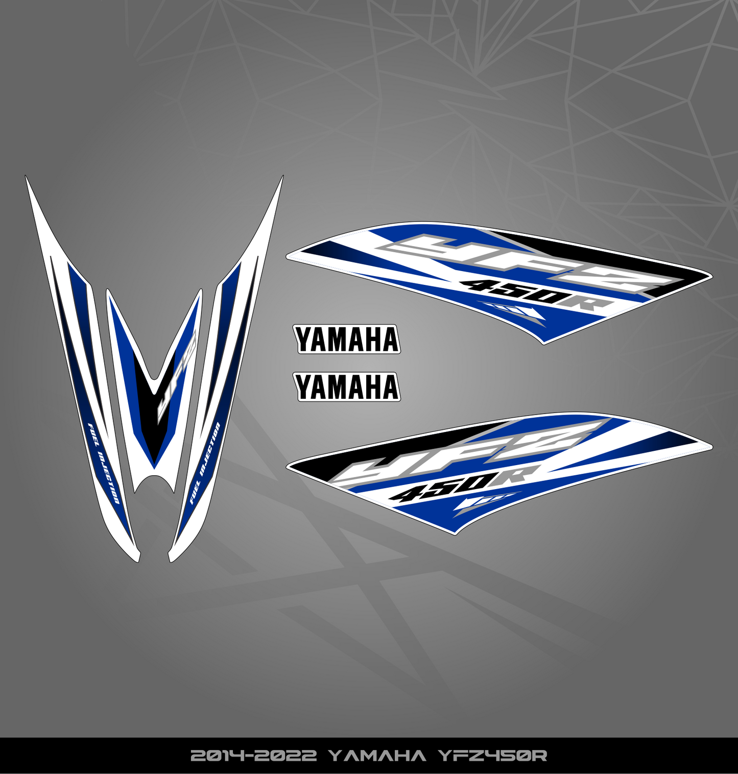 Partial Sticker Kit for Yamaha YFZ 450 R (2014-2022)