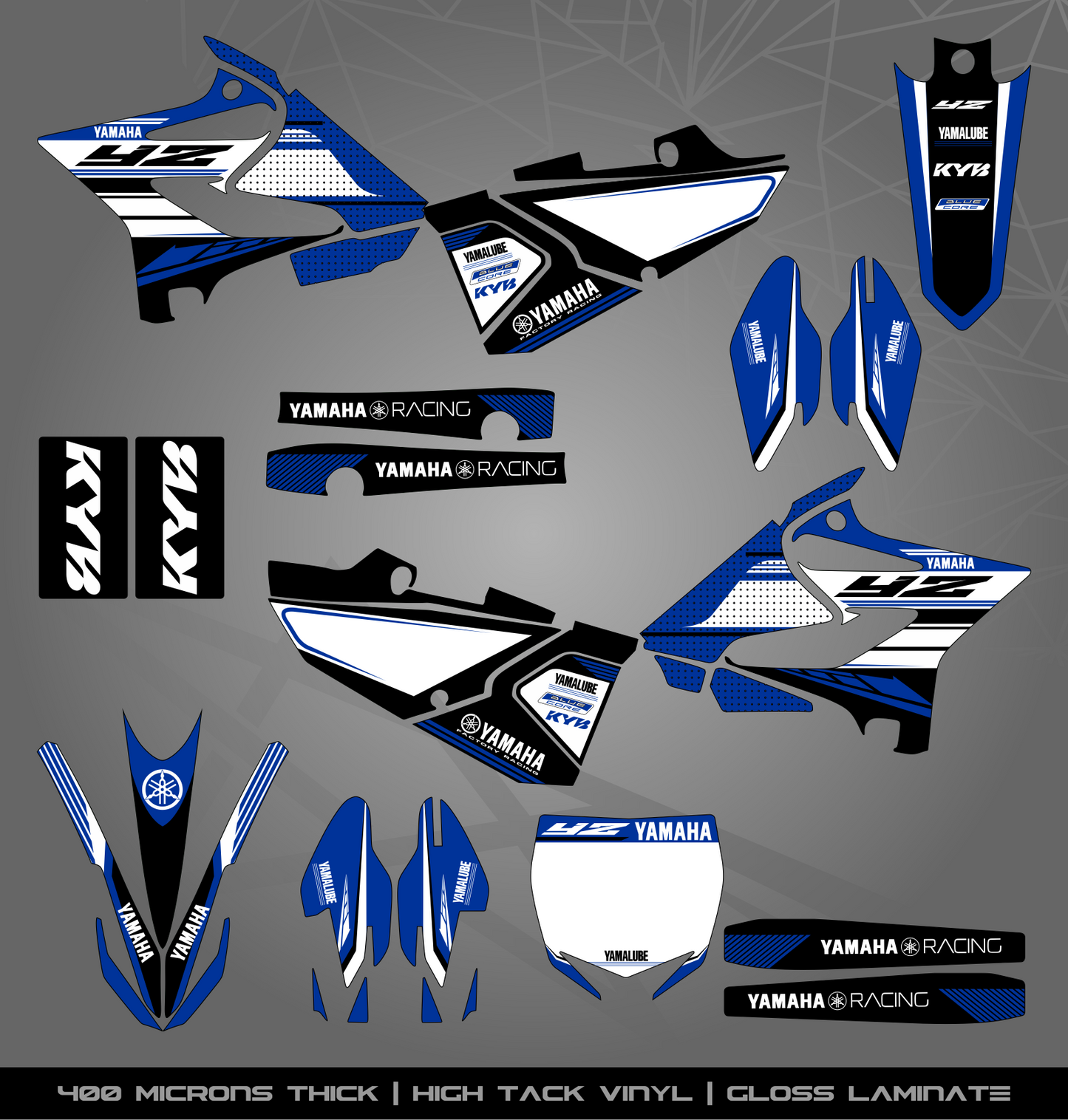 Full Sticker Kit for Yamaha MX bike