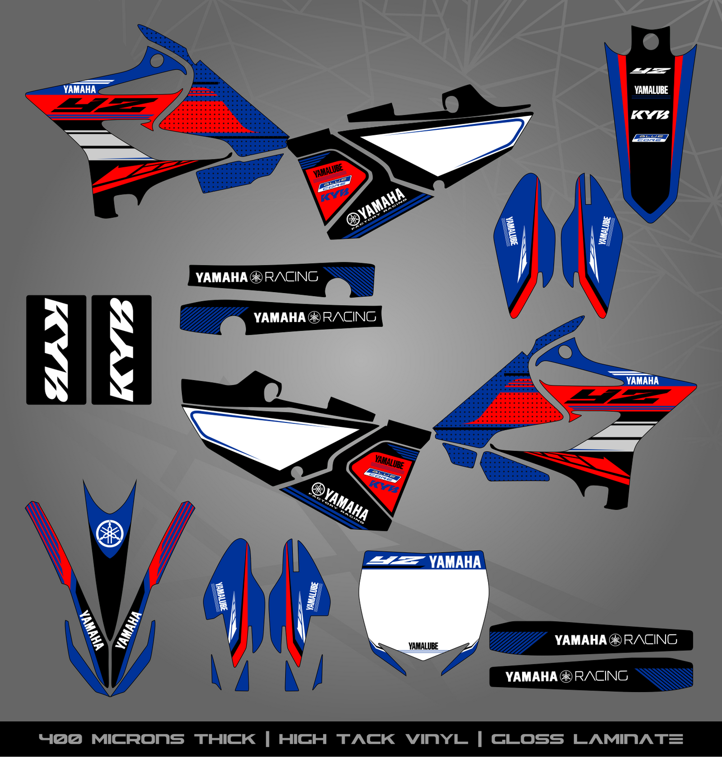 Full Sticker Kit for Yamaha MX bike