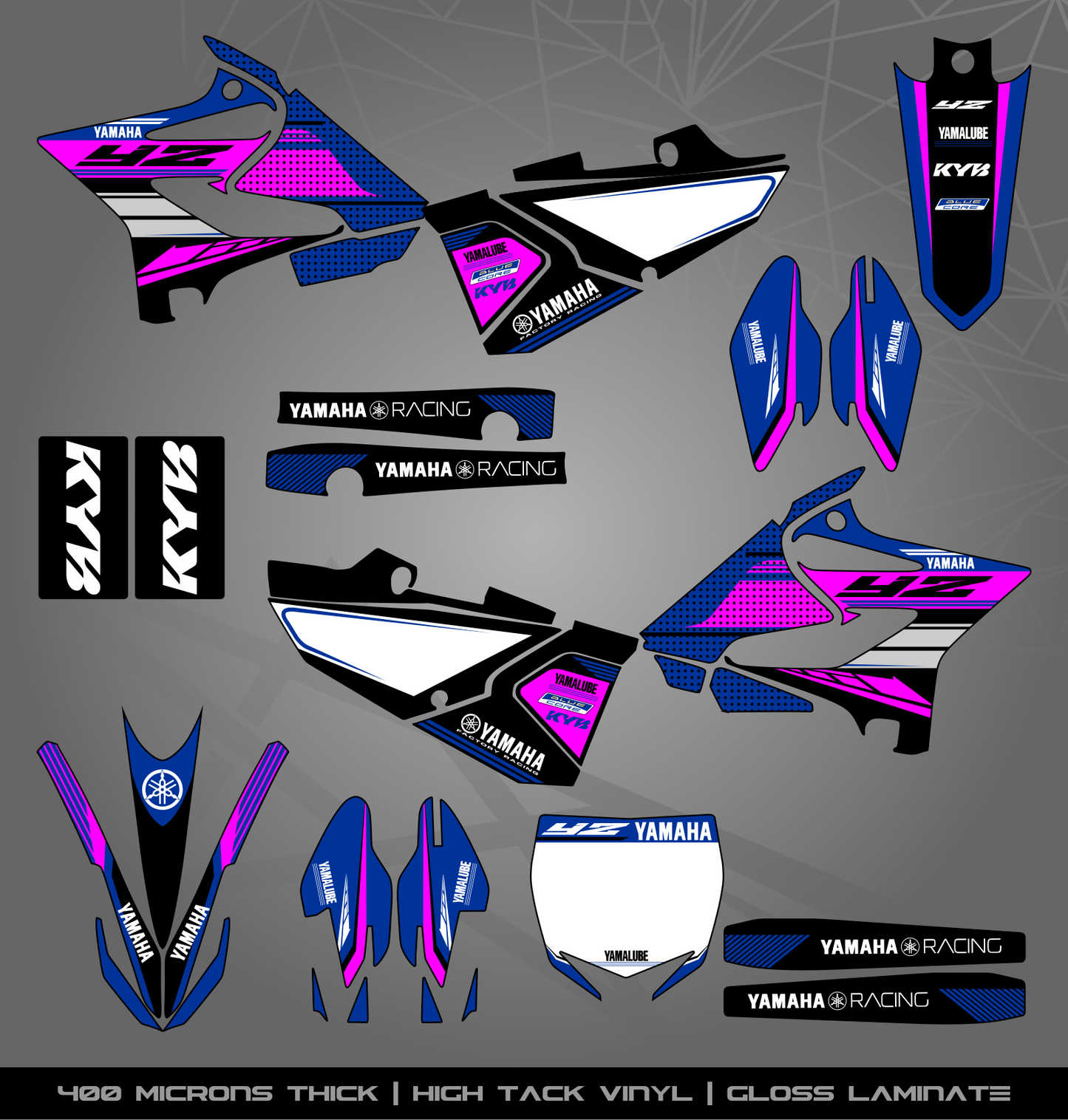 Full Sticker Kit for Yamaha MX bike