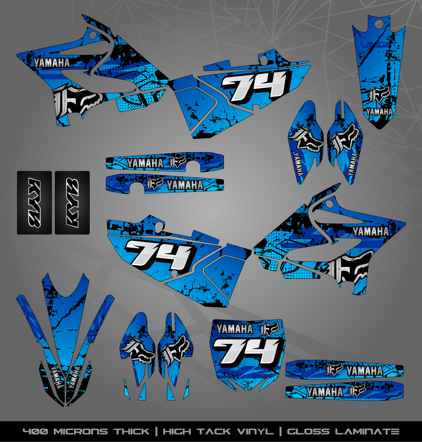 Full Sticker Kit for Yamaha MX bike