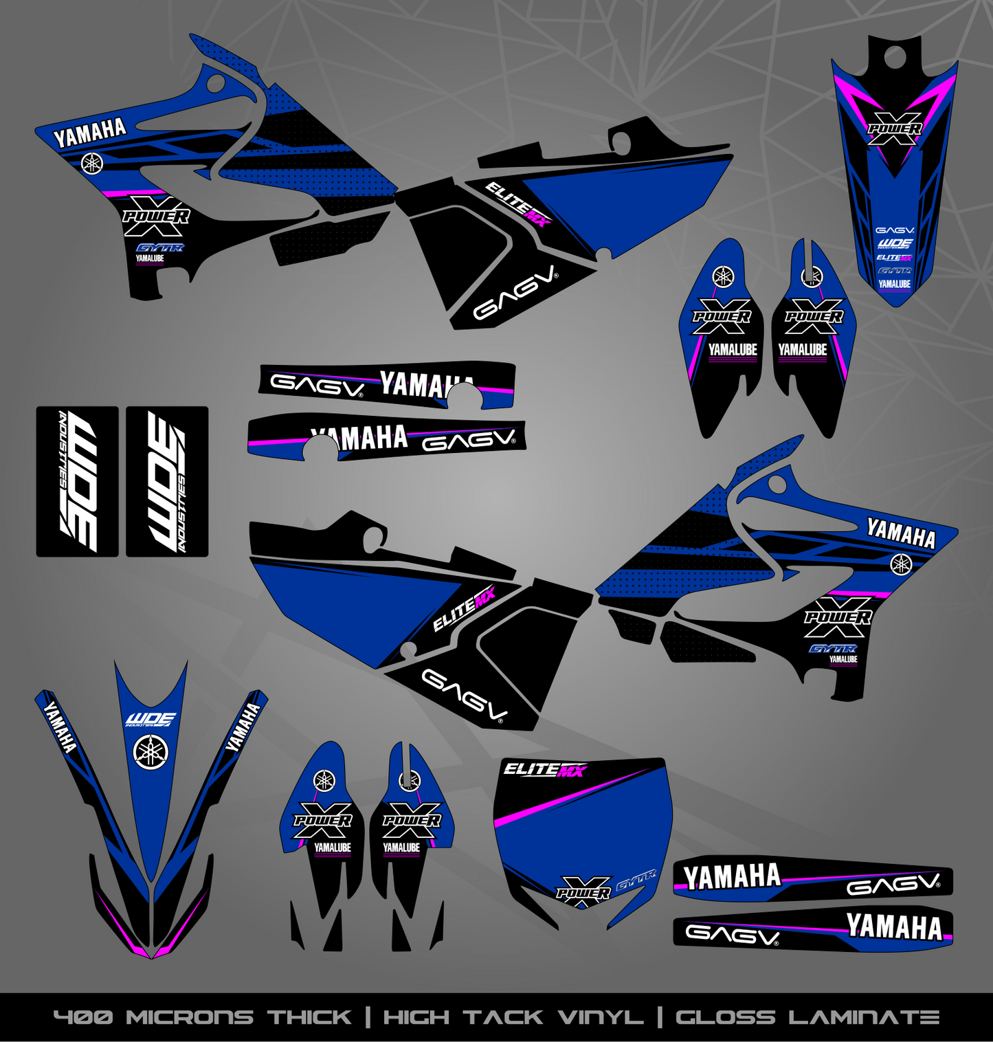 Full Sticker Kit for Yamaha MX bike