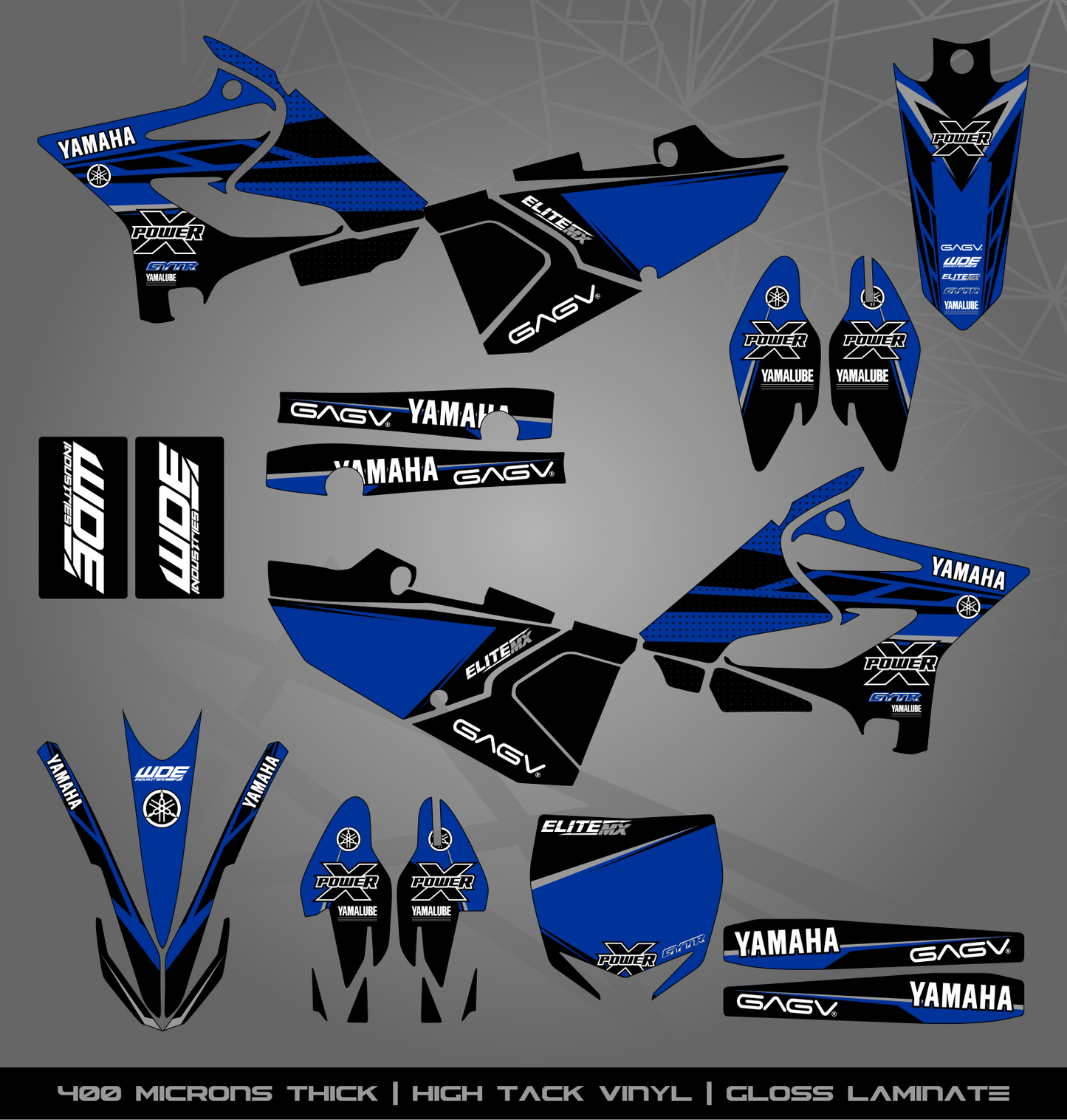 Full Sticker Kit for Yamaha MX bike