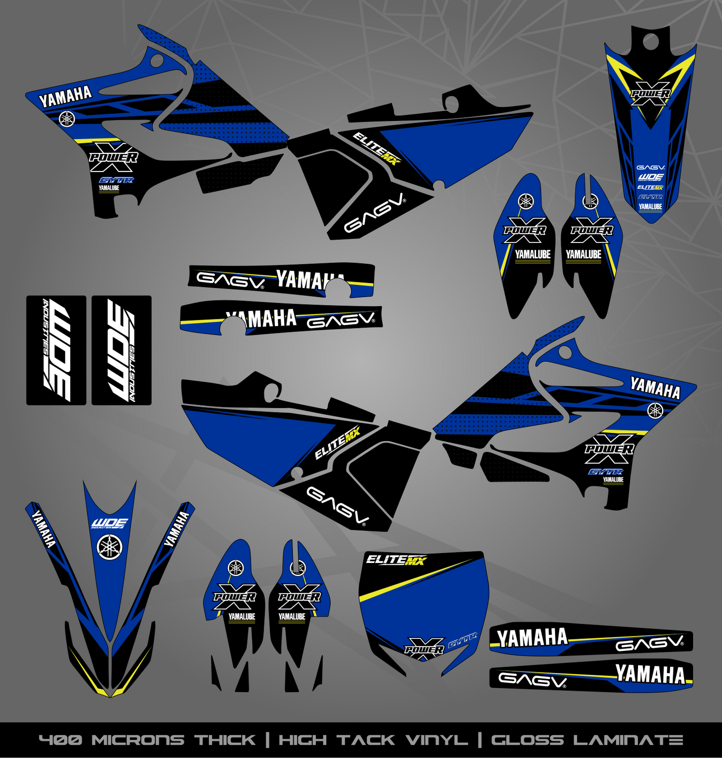 Full Sticker Kit for Yamaha MX bike