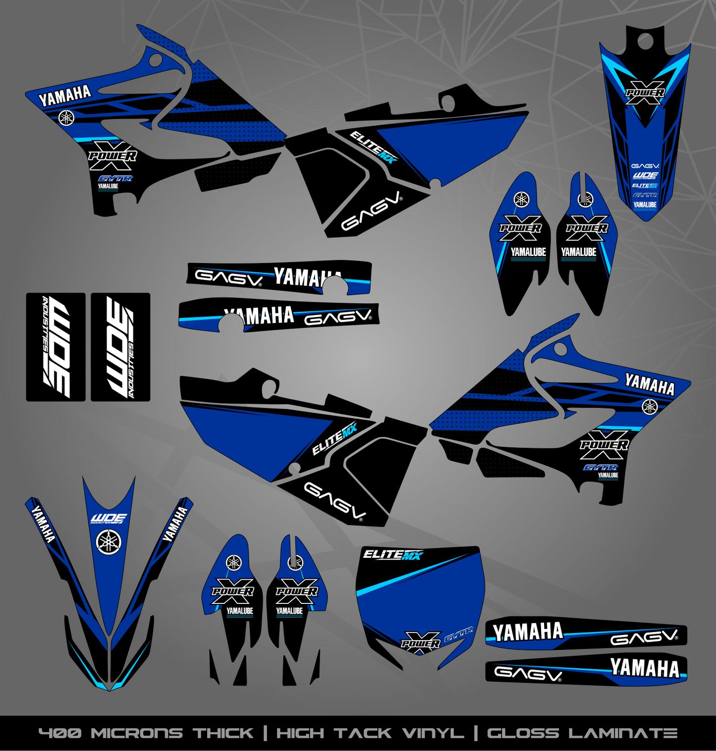Full Sticker Kit for Yamaha MX bike