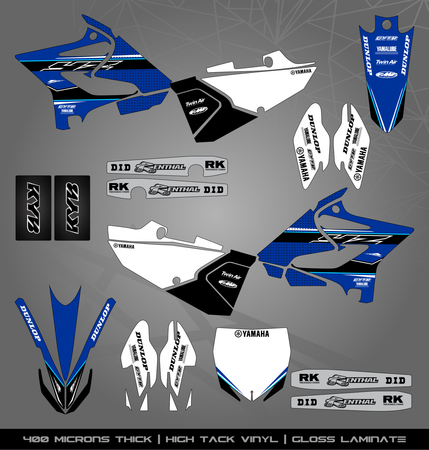 Full Sticker Kit for Yamaha MX bike