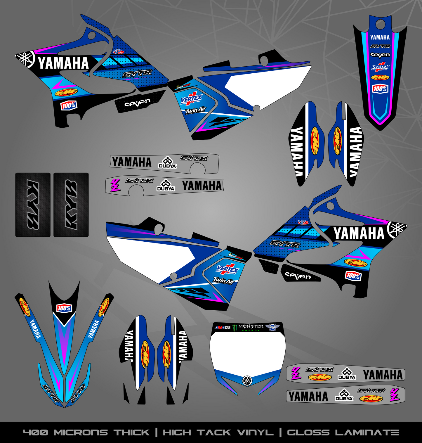 Full Sticker Kit for Yamaha MX bike