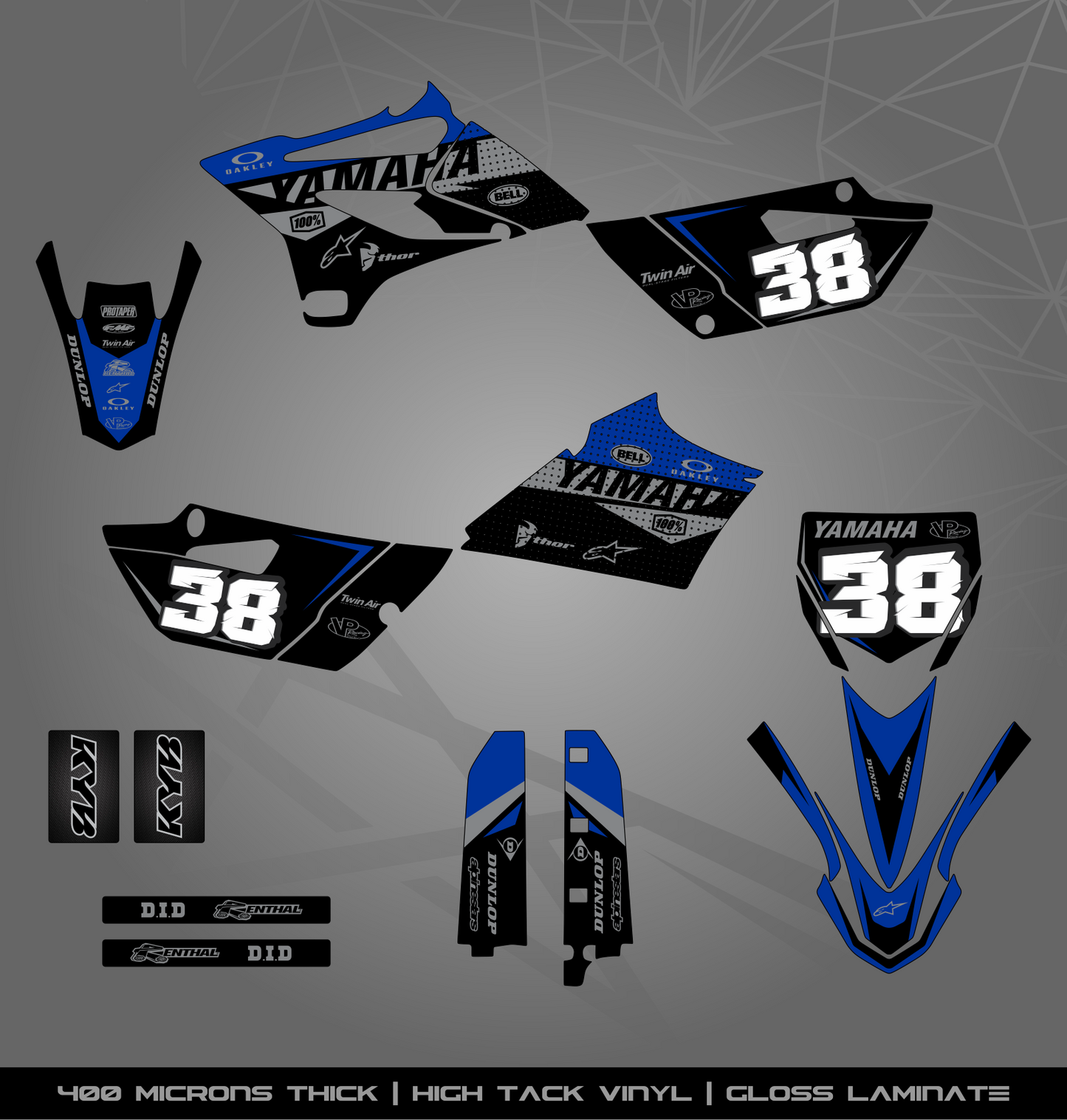 Full Sticker Kit for Yamaha MX bike