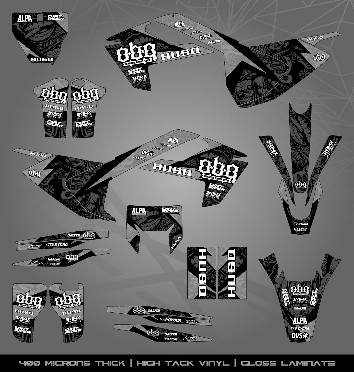 Full Sticker Kit for Husqvarna MX / Enduro bike
