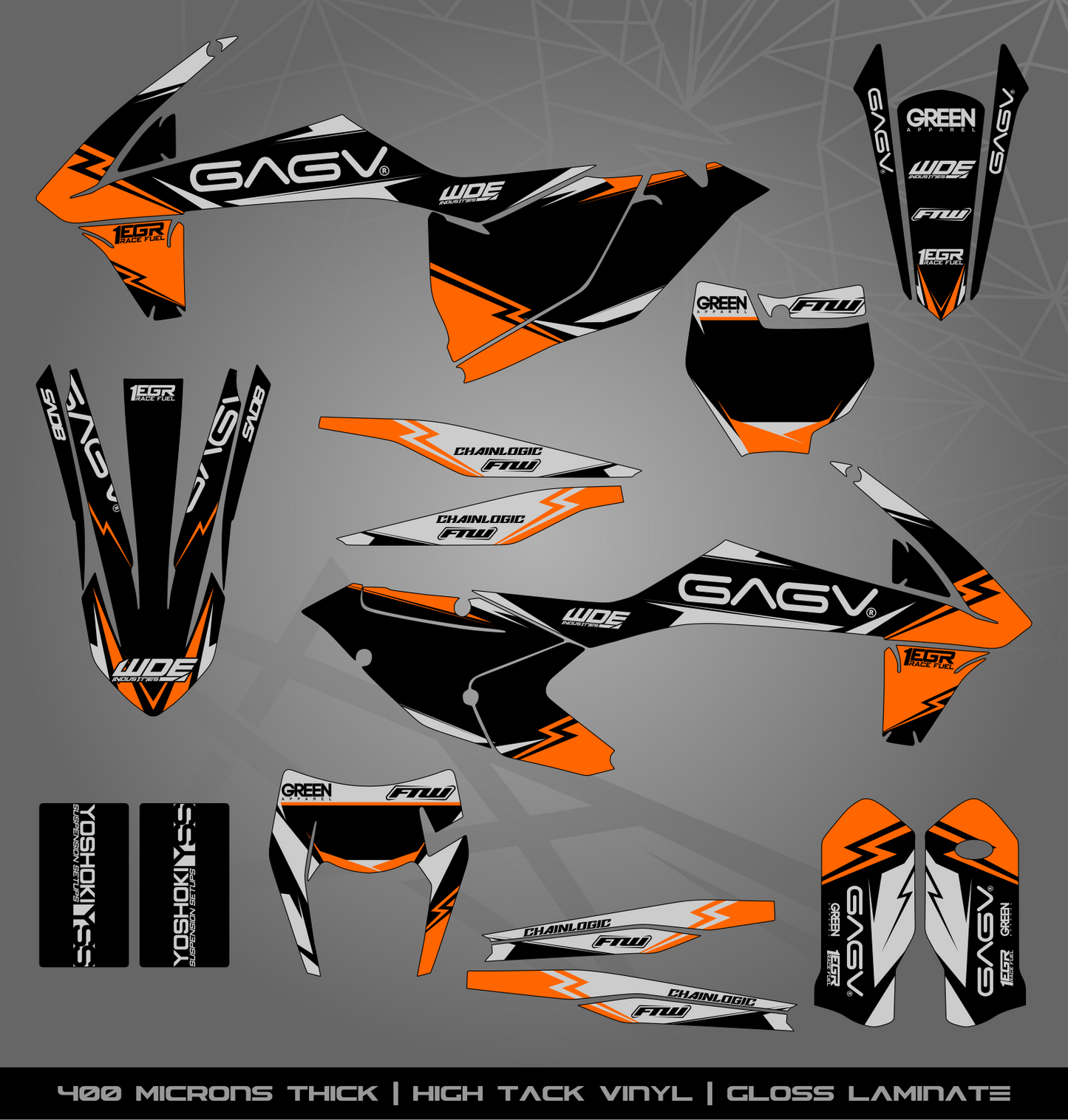 Full Sticker Kit for KTM MX / Enduro bike