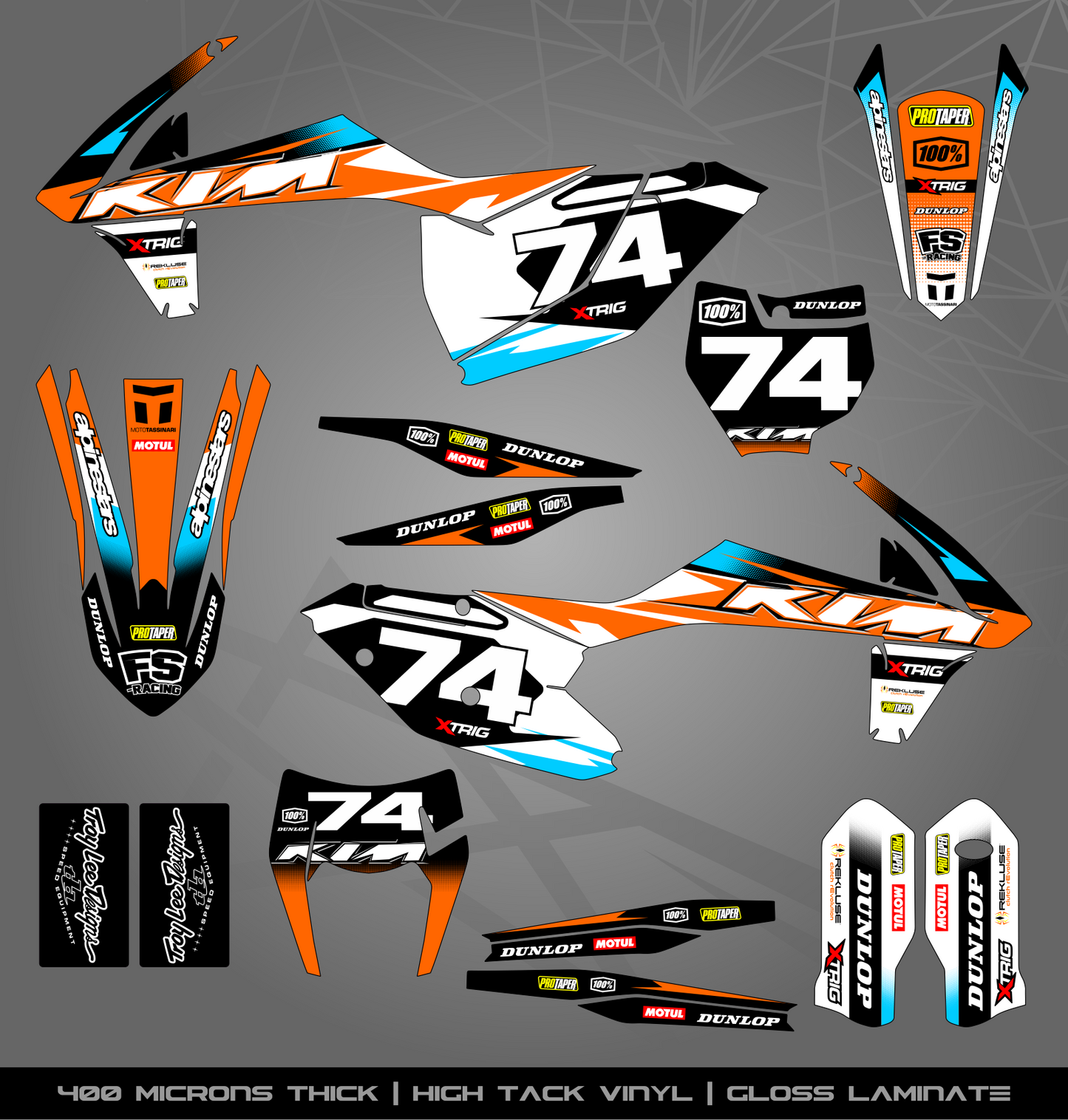 Full Sticker Kit for KTM MX / Enduro bike