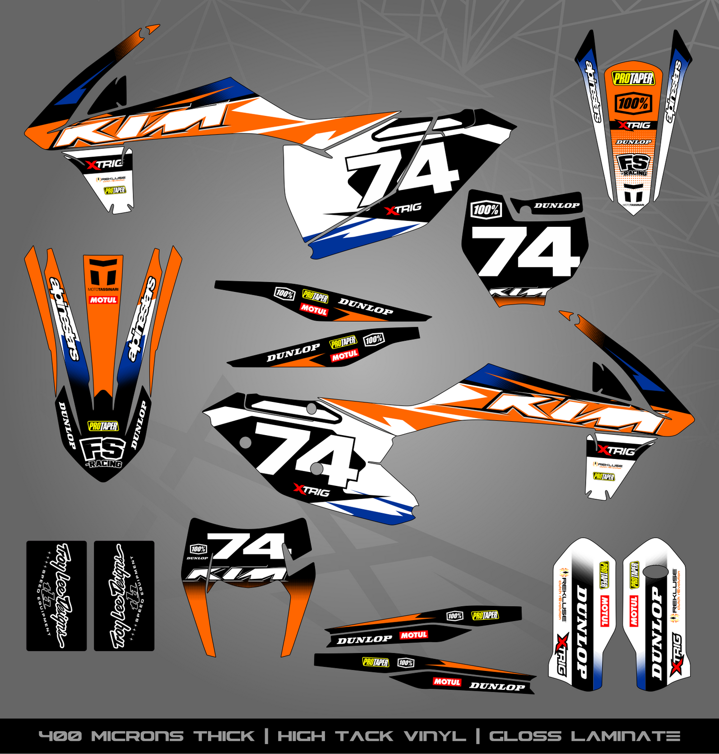 Full Sticker Kit for KTM MX / Enduro bike