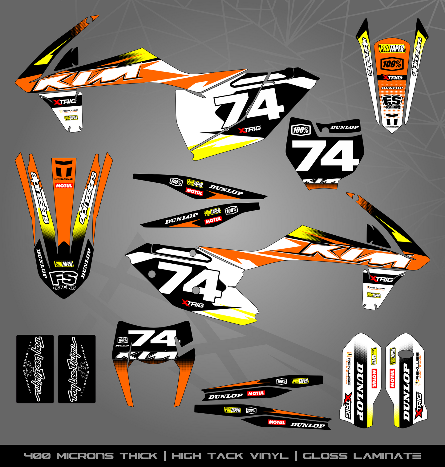 Full Sticker Kit for KTM MX / Enduro bike