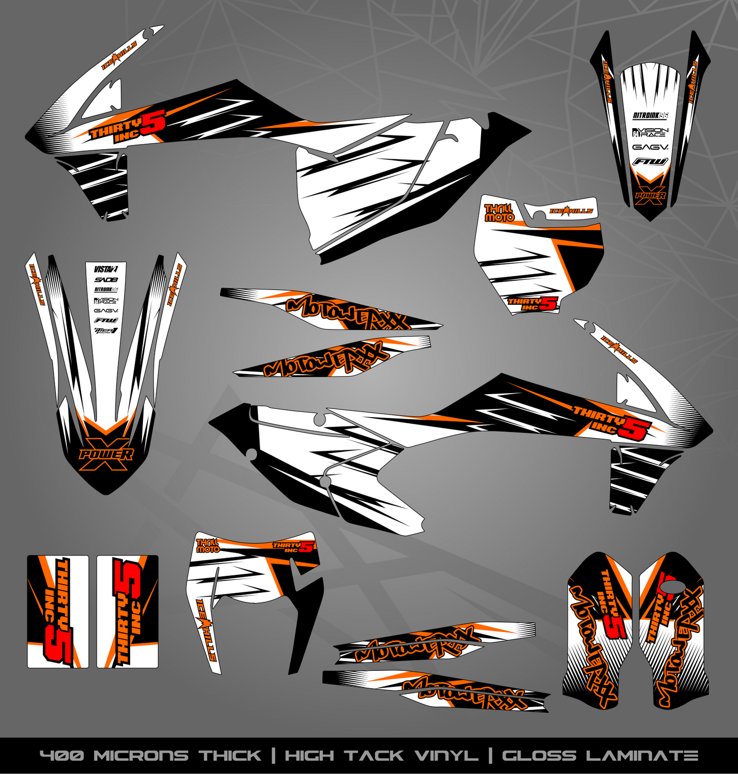Full Sticker Kit for KTM MX / Enduro bike