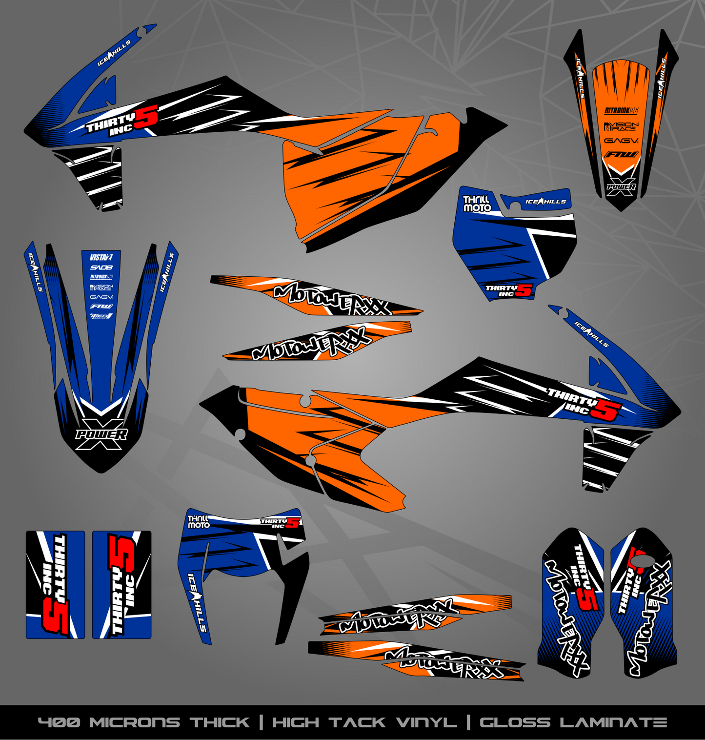 Full Sticker Kit for KTM MX / Enduro bike