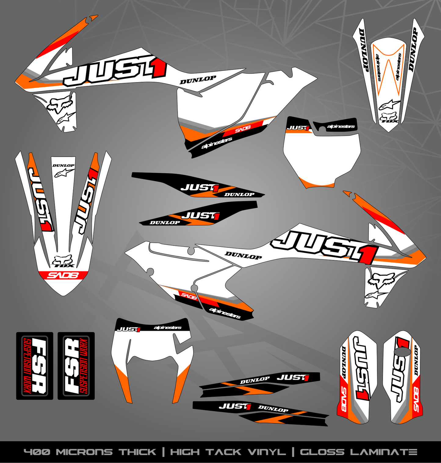 Full Sticker Kit for KTM MX / Enduro bike