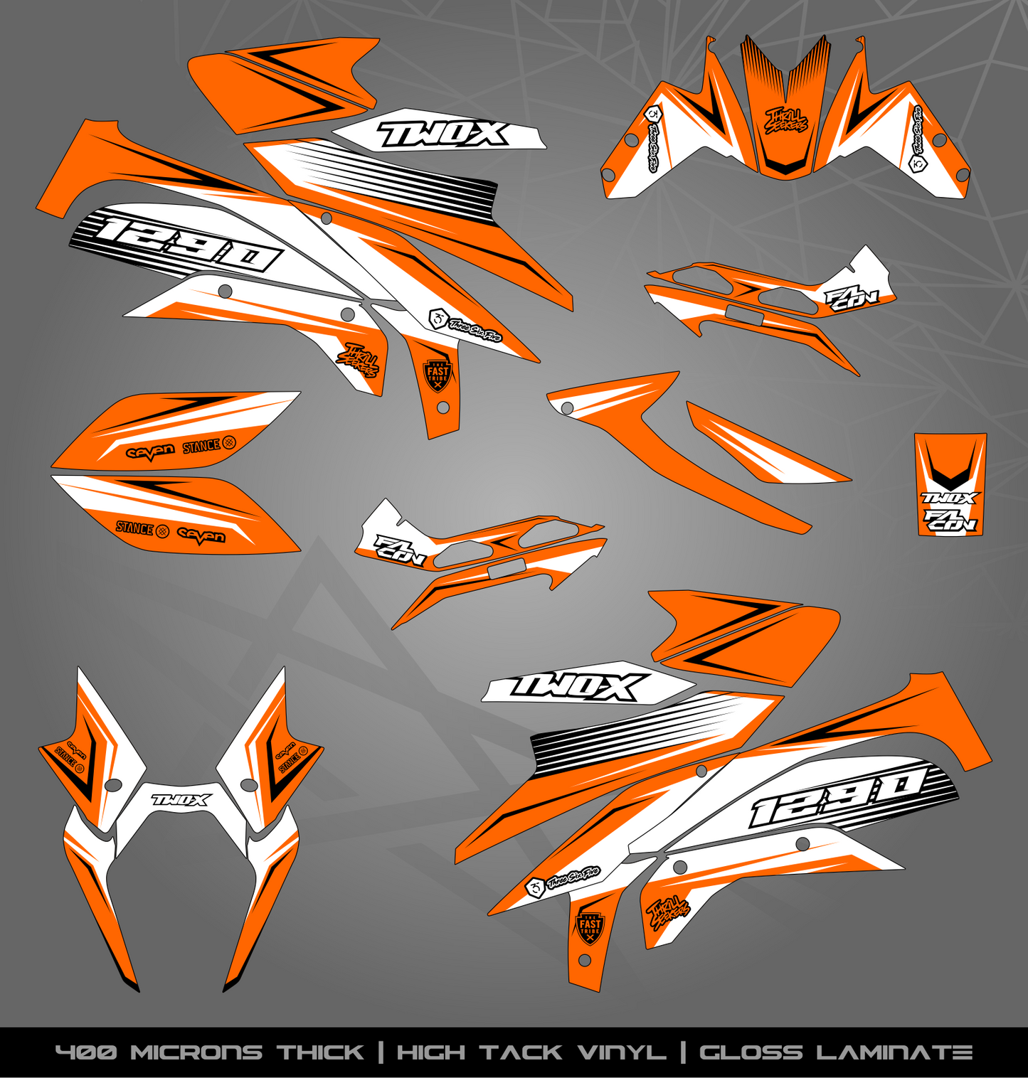 Full Sticker Kit for KTM 1290 Superduke GT (2016-2018)