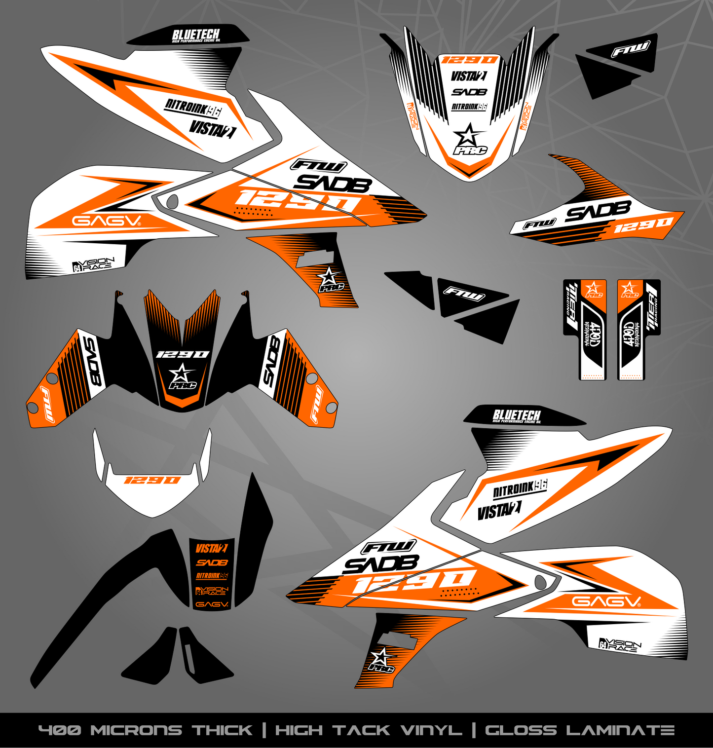 Full Sticker Kit for KTM 1290 Superduke (2017-2018)