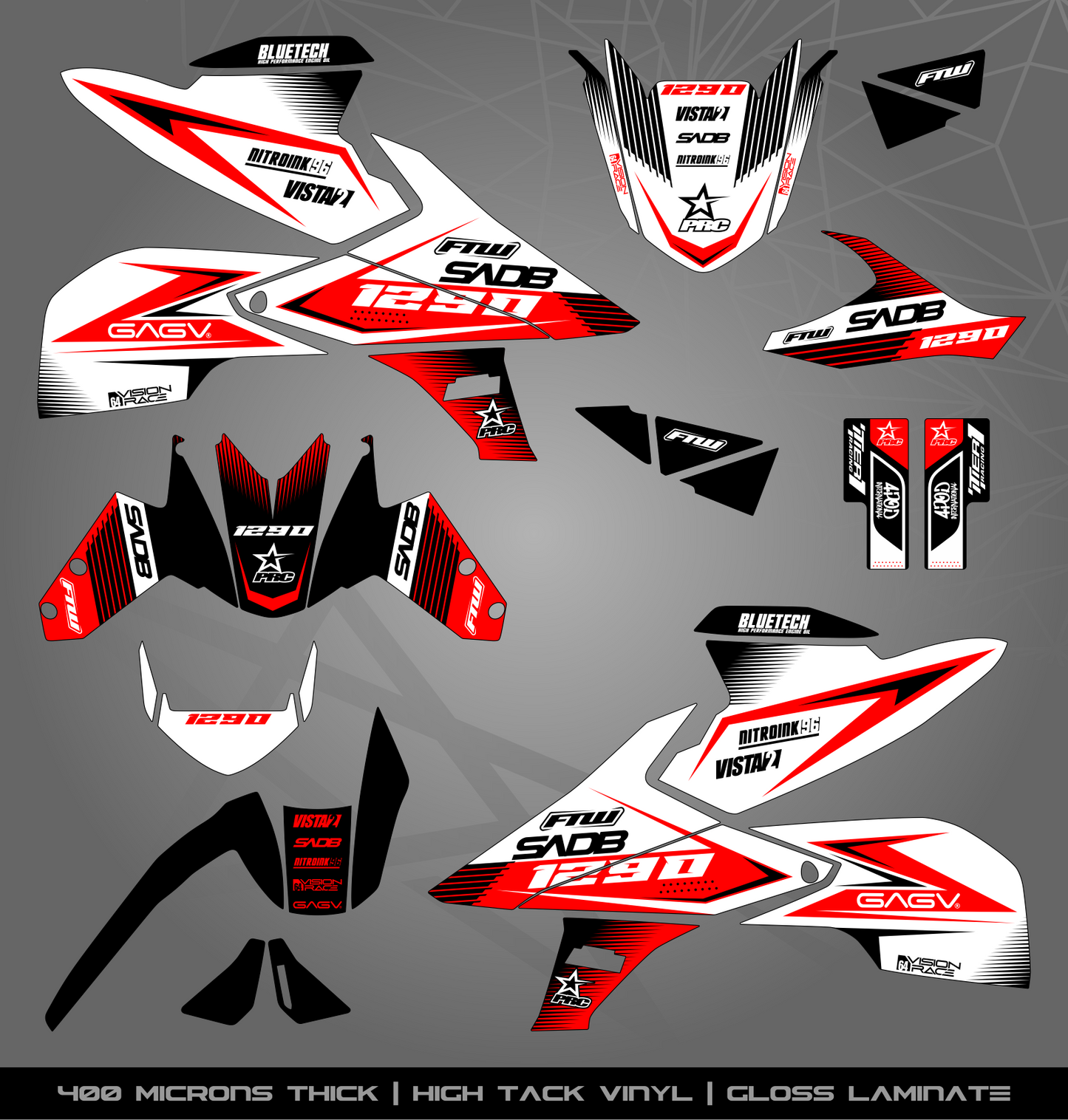 Full Sticker Kit for KTM 1290 Superduke (2017-2018)