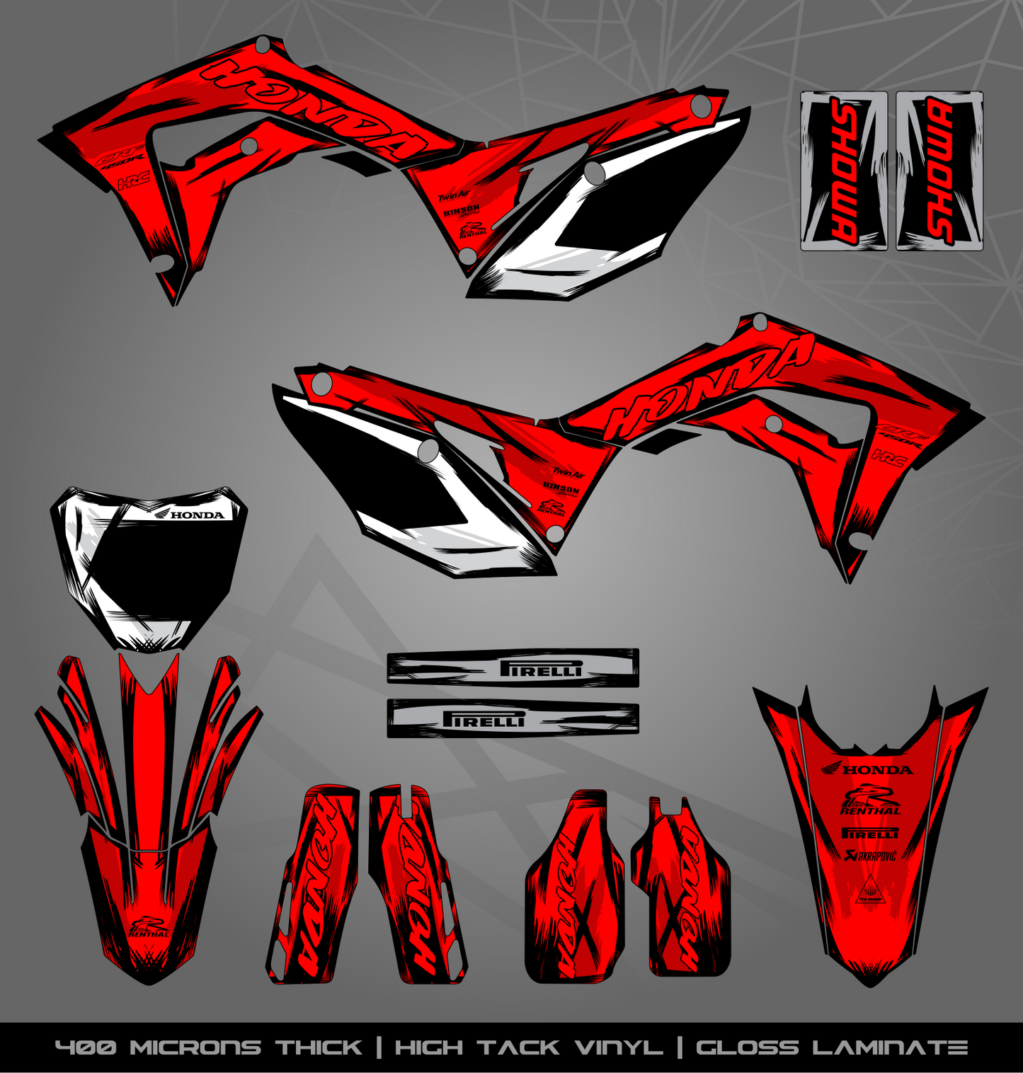 Full Sticker Kit for Honda MX bike